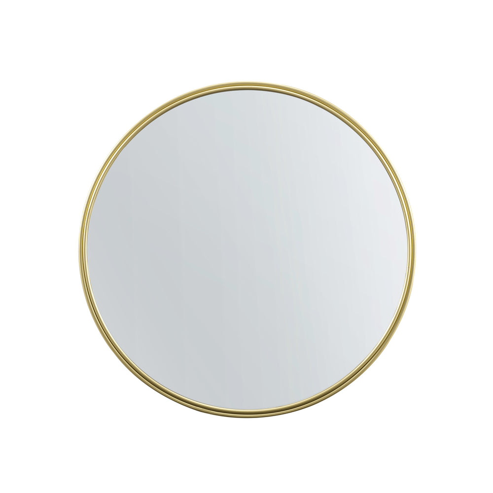 Walker Edison Glam/Contemporary 36" Double Ribbed Frame Mirror RM36MIGD