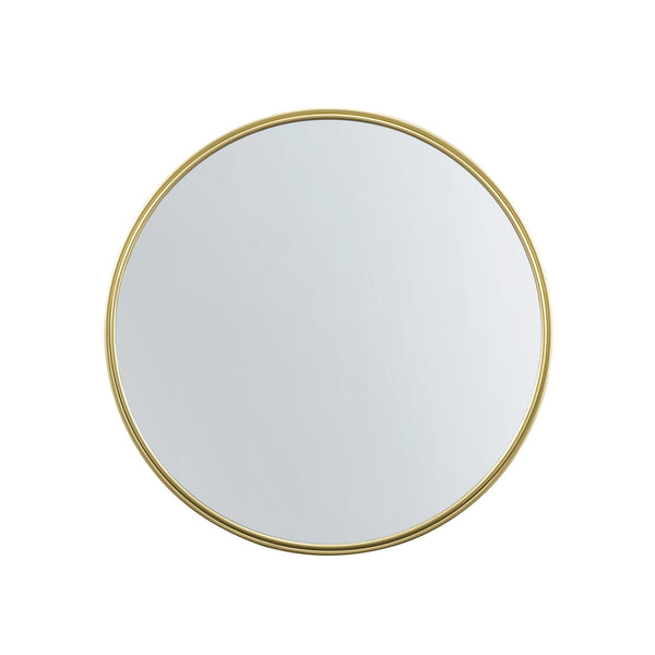 Walker Edison Glam/Contemporary 36" Double Ribbed Frame Mirror RM36MIGD