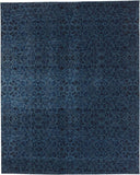 Remmy Ornamental Design Rug, Deep Teal/Ink Blue, 8ft x 11ft Area Rug