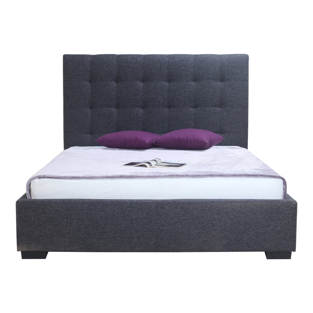 Moe's Home Belle Storage Bed King Charcoal Fabric