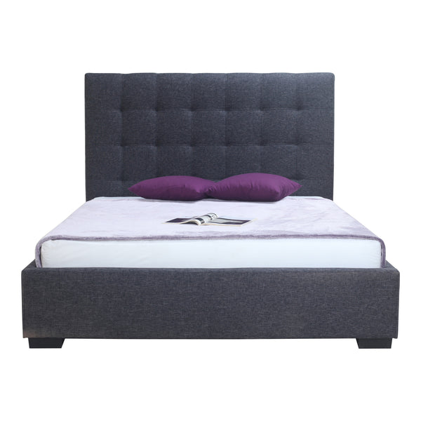 Moe's Home Belle Storage Bed King Charcoal Fabric