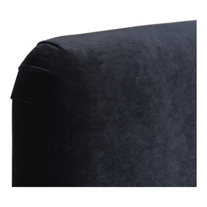 Moe's Home Samara Queen Bed Blue Velvet