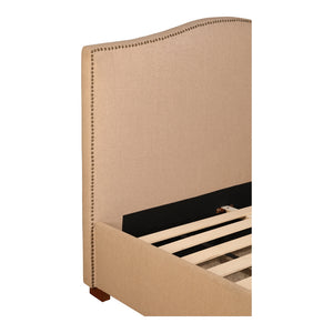 Zale Queen Bed Oatmeal