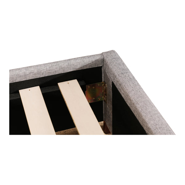 Moe's Home Takio King Bed Light Grey