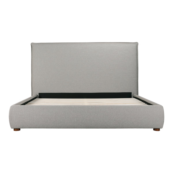 Moe's Home Luzon Queen Bed Tall Headboard Greystone RN-1148-15