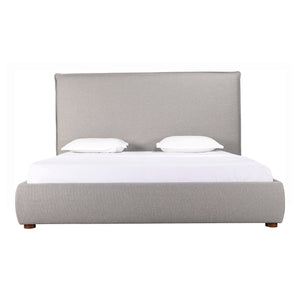 Moe's Home Luzon Queen Bed Tall Headboard Greystone RN-1148-15