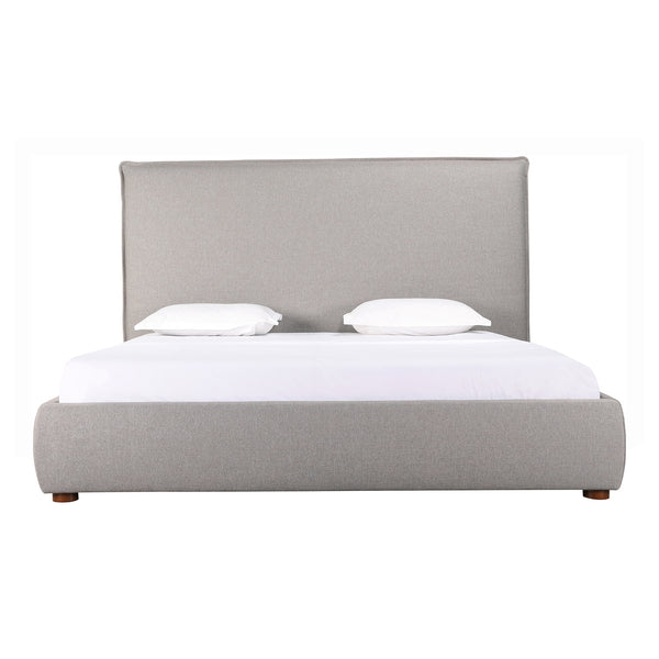 Moe's Home Luzon Queen Bed Tall Headboard Greystone RN-1148-15