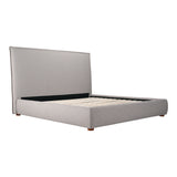 Moe's Home Luzon Queen Bed Tall Headboard Greystone RN-1148-15