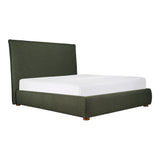 Moe's Home Luzon Queen Bed Tall Headboard Deep Forest RN-1148-27