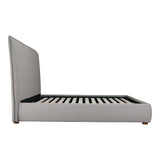 Moe's Home Luzon King Bed Tall Headboard Greystone RN-1149-15