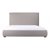 Moe's Home Luzon King Bed Tall Headboard Greystone RN-1149-15