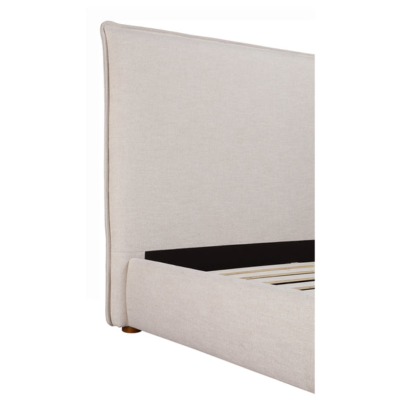 Moe's Home Luzon King Bed Tall Headboard Wheat RN-1149-34