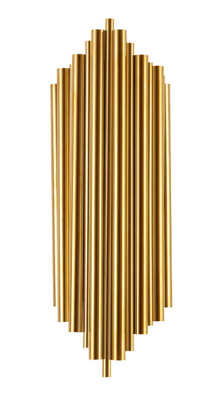 Bethel Gold Wall Sconce in Stainless Steel