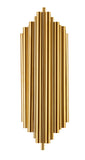 Bethel Gold Wall Sconce in Stainless Steel