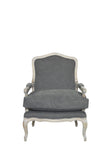 Shatana Home Rodney Lounge Chair  Frost Grey Fabric