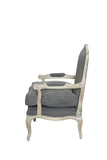 Shatana Home Rodney Lounge Chair  Frost Grey Fabric
