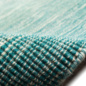 Trans-Ocean Liora Manne Aruba Ombre Casual Indoor Hand Loomed 100% Wool Rug Aqua 8'3" x 11'6"