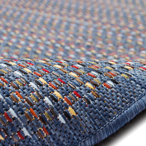 Trans-Ocean Liora Manne Avena Texture Casual Indoor/Outdoor Power Loomed 91% Polypropylene/9% Polyester Rug Denim 7'10" x 9'10"