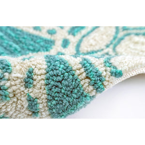 Trans-Ocean Liora Manne Capri Turtle Casual Indoor/Outdoor Hand Tufted 80% Polyester/20% Acrylic Rug Aqua 7'6" x 9'6"