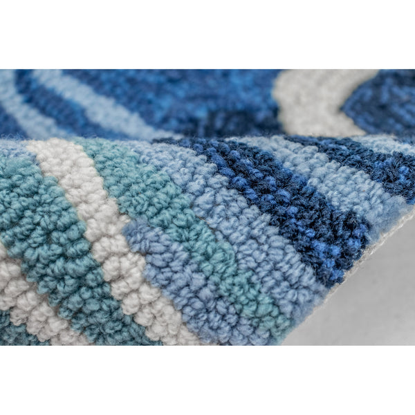 Trans-Ocean Liora Manne Capri Jelly Fish Casual Indoor/Outdoor Hand Tufted 80% Polyester/20% Acrylic Rug Ocean 7'6" x 9'6"