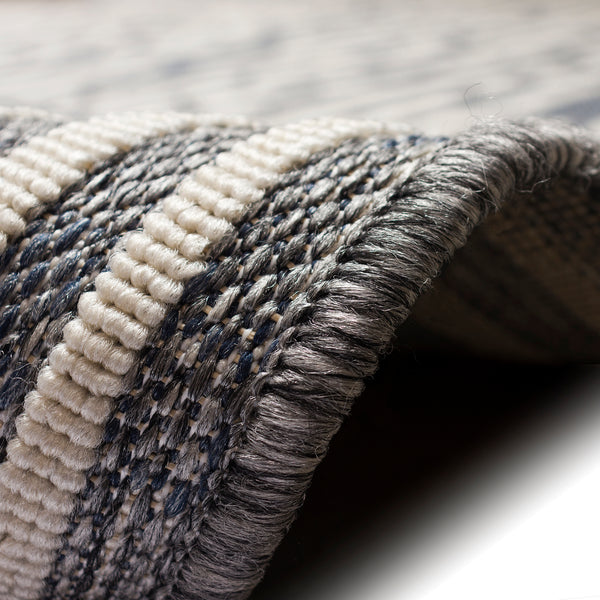 Trans-Ocean Liora Manne Cove Bamboo Casual Indoor/Outdoor Power Loomed 100% Polypropylene Rug Blue 7'10" x 9'10"