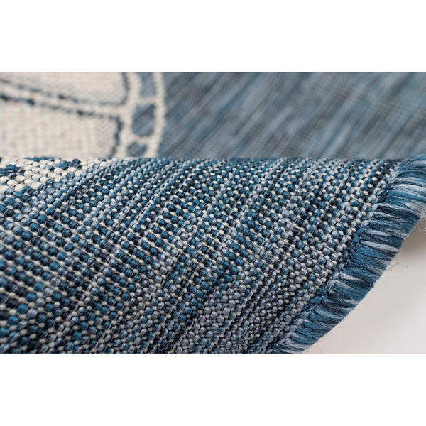 Trans-Ocean Liora Manne Carmel Seaturtles Casual Indoor/Outdoor Power Loomed 87% Polypropylene/13% Polyester Rug Navy 7'10" x 9'10"