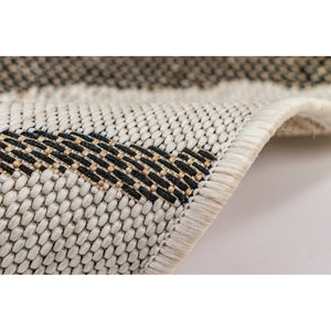 Trans-Ocean Liora Manne Carmel Zebra Casual Indoor/Outdoor Power Loomed 87% Polypropylene/13% Polyester Rug Sand 7'10" x 9'10"