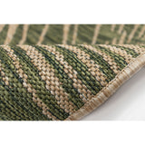 Trans-Ocean Liora Manne Carmel Palm Casual Indoor/Outdoor Power Loomed 87% Polypropylene/13% Polyester Rug Green 7'10" x 9'10"