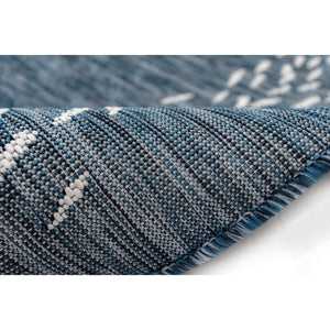 Trans-Ocean Liora Manne Carmel School Of Fish Casual Indoor/Outdoor Power Loomed 87% Polypropylene/13% Polyester Rug Navy 7'10" x 9'10"