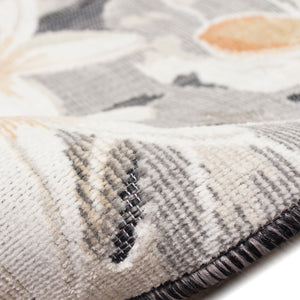 Trans-Ocean Liora Manne Canyon Paradise Casual Indoor/Outdoor Power Loomed 87% Polypropylene/13% Polyester Rug Charcoal 7'8" x 9'10"