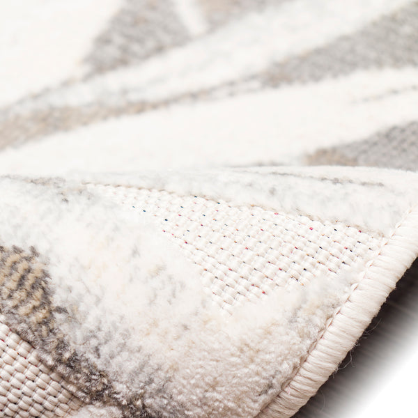 Trans-Ocean Liora Manne Canyon Tropical Leaf Casual Indoor/Outdoor Power Loomed 87% Polypropylene/13% Polyester Rug Ivory 7'8" x 9'10"