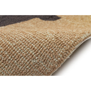 Trans-Ocean Liora Manne Frontporch Doggies Novelty Indoor/Outdoor Hand Tufted 80% Polyester/20% Acrylic Rug Black 5' x 7'6"