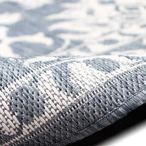 Trans-Ocean Liora Manne Malibu Kashan Casual Indoor/Outdoor Power Loomed 88% Polypropylene/12% Polyester Rug Slate 7'10" x 9'10"