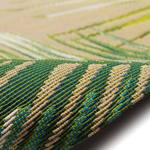 Trans-Ocean Liora Manne Marina Palm Border Casual Indoor/Outdoor Power Loomed 75% Polypropylene/25% Polyester Rug Sisal 8'10" x 11'9"