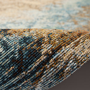 Trans-Ocean Liora Manne Marina Medallion Casual Indoor/Outdoor Power Loomed 75% Polypropylene/25% Polyester Rug Blue 8'10" x 11'9"