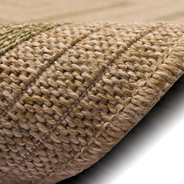 Trans-Ocean Liora Manne Sahara Multi Border Casual Indoor/Outdoor Power Loomed 91% Polypropylene/9% Polyester Rug Green 7'10" x 9'10"