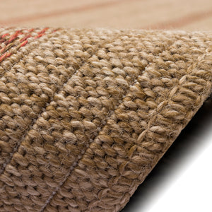 Trans-Ocean Liora Manne Sahara Multi Border Casual Indoor/Outdoor Power Loomed 91% Polypropylene/9% Polyester Rug Terracotta 7'10" x 9'10"