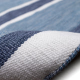 Trans-Ocean Liora Manne Sorrento Boat Stripe Classic Indoor/Outdoor Hand Woven 100% Polyester Rug Navy 8'3" x 11'6"