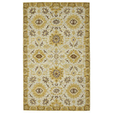 Romania ROM-3 Hand-Hooked Floral Classic Area Rug