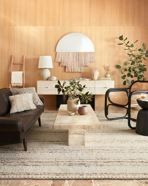 Loloi Roman ROM-02 Wool, Cotton, Viscose, Other Fibers Hand Woven Contemporary Rug ROMAROM-02IVPPB6F0