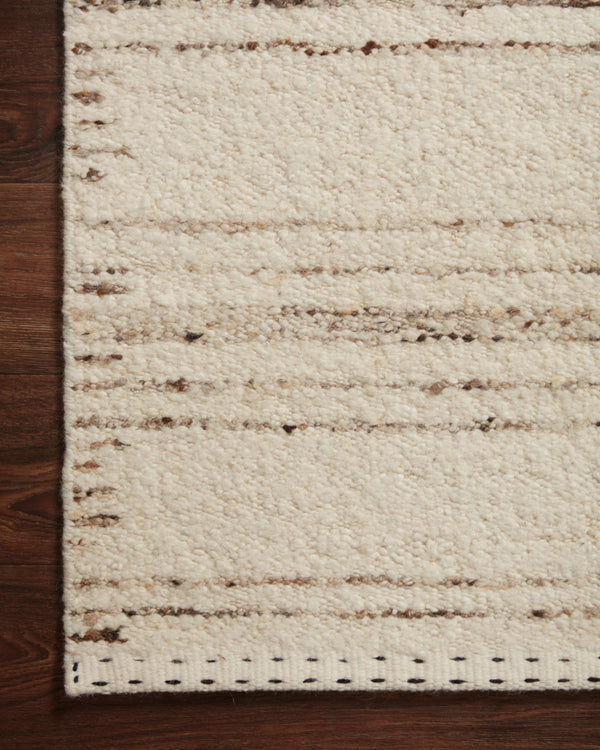 Loloi Roman ROM-02 Wool, Cotton, Viscose, Other Fibers Hand Woven Contemporary Rug ROMAROM-02IVPPB6F0