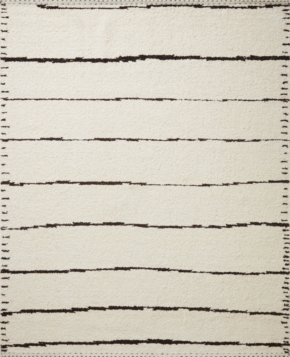 Loloi Roman ROM-05 Wool, Cotton, Viscose, Other Fibers Hand Woven Contemporary Rug ROMAROM-05IVBLB6F0