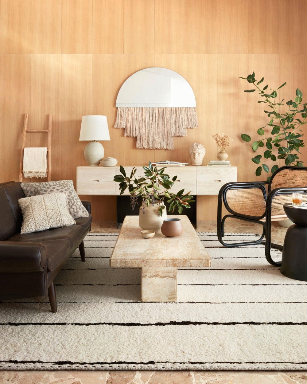 Loloi Roman ROM-05 Wool, Cotton, Viscose, Other Fibers Hand Woven Contemporary Rug ROMAROM-05IVBLB6F0