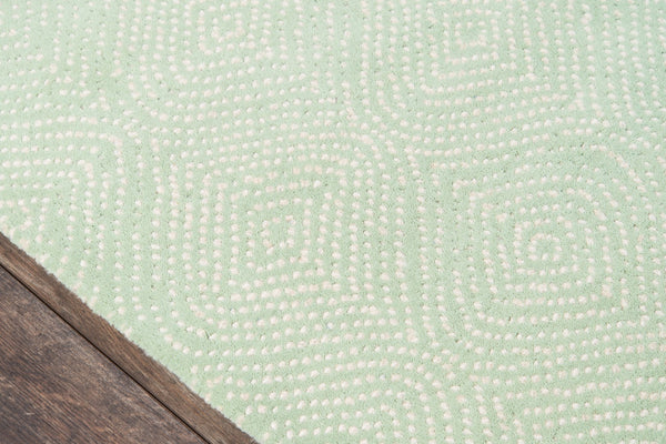 Momeni Madcap Cottage Roman Holiday ROH-1 Hand Tufted Contemporary Geometric Indoor Area Rug Green 8' x 10' ROMNHROH-1GRN80A0