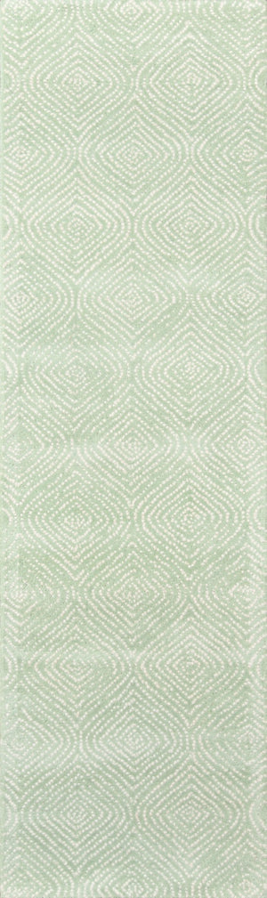 Momeni Madcap Cottage Roman Holiday ROH-1 Hand Tufted Contemporary Geometric Indoor Area Rug Green 8' x 10' ROMNHROH-1GRN80A0