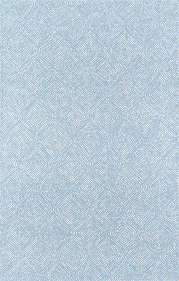 Momeni Madcap Cottage Roman Holiday ROH-1 Hand Tufted Contemporary Geometric Indoor Area Rug Light Blue 8' x 10' ROMNHROH-1LBL80A0
