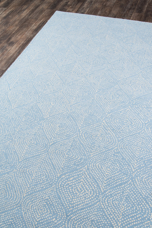 Momeni Madcap Cottage Roman Holiday ROH-1 Hand Tufted Contemporary Geometric Indoor Area Rug Light Blue 8' x 10' ROMNHROH-1LBL80A0