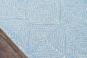 Momeni Madcap Cottage Roman Holiday ROH-1 Hand Tufted Contemporary Geometric Indoor Area Rug Light Blue 8' x 10' ROMNHROH-1LBL80A0