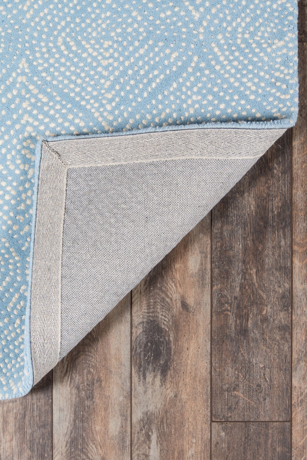 Momeni Madcap Cottage Roman Holiday ROH-1 Hand Tufted Contemporary Geometric Indoor Area Rug Light Blue 8' x 10' ROMNHROH-1LBL80A0
