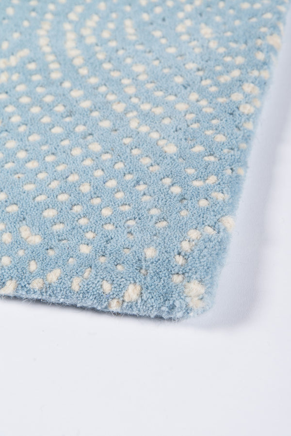Momeni Madcap Cottage Roman Holiday ROH-1 Hand Tufted Contemporary Geometric Indoor Area Rug Light Blue 8' x 10' ROMNHROH-1LBL80A0